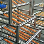 Aluminium-Durchlaufregal